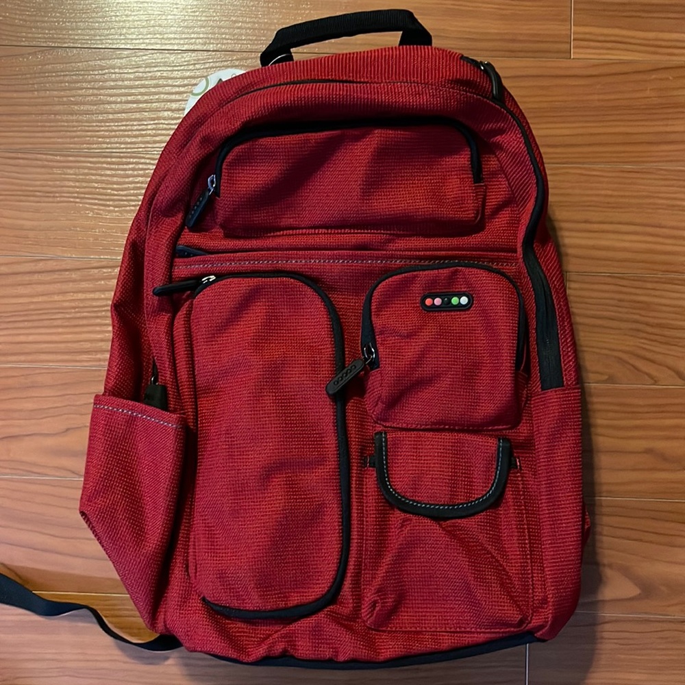 Dell 5dot Connect Deep River Backpack 15.6 Laptop Bag ~ Red